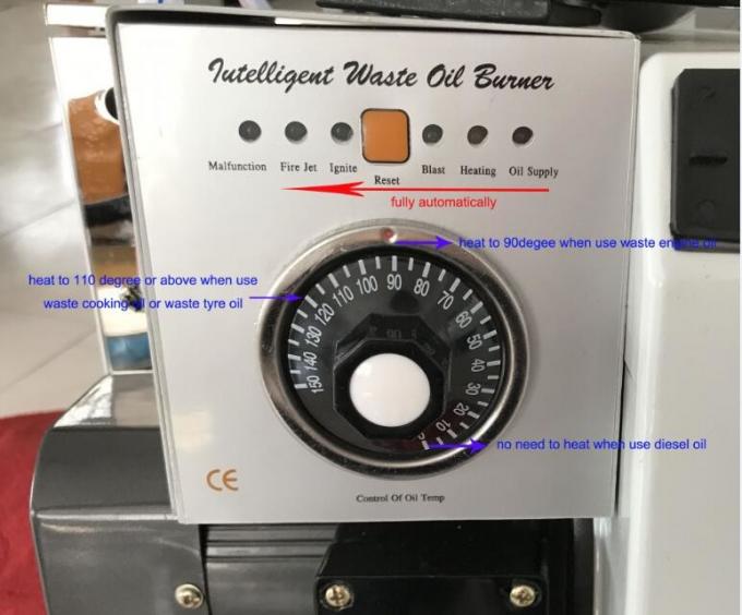 全自動廃棄油燃焼炉 30 - 60 Kw OEM / ODM 入手可能 0